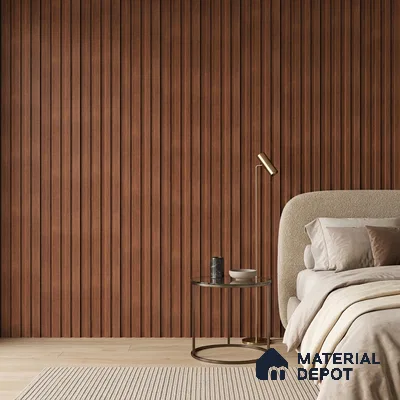 Wooden Look PN 05561 9.5 ft x 12 inch Charcoal Panel - 6 mm | Suitable for Feature Wall, TV Unit & Living Room | Width is Subjected to 5% Variation