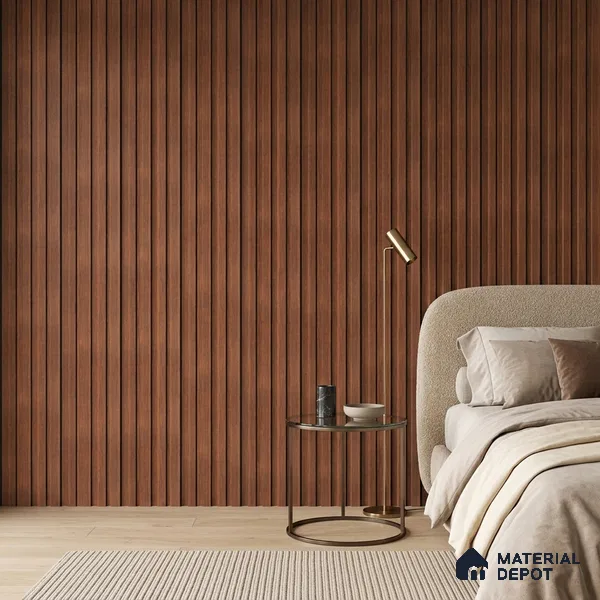 Wooden Look PN 05561 9.5 ft x 12 inch Charcoal Panel - 6 mm | Suitable for Feature Wall, TV Unit & Living Room | Width is Subjected to 5% Variation