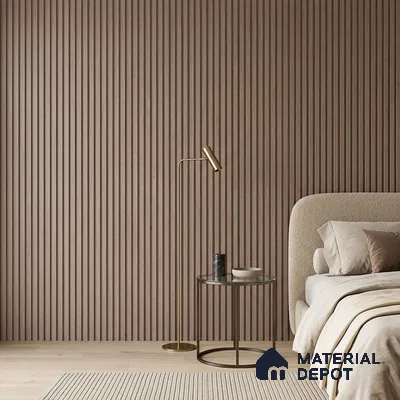 Wooden Look PN 07017 9.5 ft x 12 inch Charcoal Panel - 6 mm | Suitable for Feature Wall, TV Unit & Living Room | Width is Subjected to 5% Variation