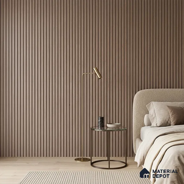 Wooden Look PN 07017 9.5 ft x 12 inch Charcoal Panel - 6 mm | Suitable for Feature Wall, TV Unit & Living Room | Width is Subjected to 5% Variation