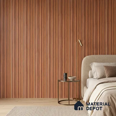 Wooden Look PN 07041 9.5 ft x 7.8 inch Charcoal Panel - 6 mm | Suitable for Feature Wall, TV Unit & Living Room | Width is Subjected to 5% Variation