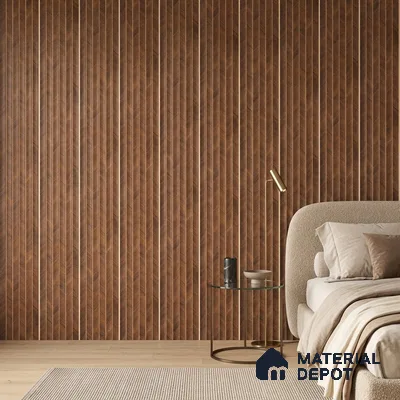 Wooden Look PN 07043 9.5 ft x 7.8 inch Charcoal Panel - 6 mm | Suitable for Feature Wall, TV Unit & Living Room | Width is Subjected to 5% Variation