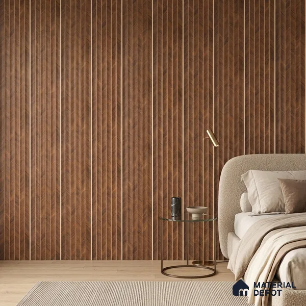 Wooden Look PN 07043 9.5 ft x 7.8 inch Charcoal Panel - 6 mm | Suitable for Feature Wall, TV Unit & Living Room | Width is Subjected to 5% Variation