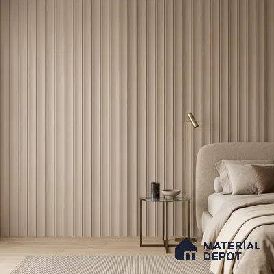 Cappuccino Beige Plain Colour Look PN 07067 9.5 ft x 9.8 inch Charcoal Panel - 10 mm | Suitable for Feature Wall, TV Unit & Living Room | Width is Subjected to 5% Variation