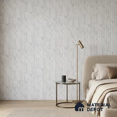 Dove Grey Marble Look PN 07118 9.5 ft x 6 inch Charcoal Panel - 6 mm | Suitable for Feature Wall, TV Unit & Living Room | Width is Subjected to 5% Variation