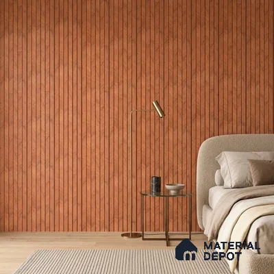 Copper Orange Marble Look PN 07379 8 ft x 9.6 inch PVC Panel - 10 mm | Suitable for Living Room, Bedroom & Office | Width is Subjected to 5% Variation