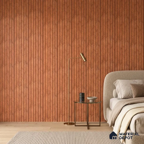 Copper Orange Marble Look PN 07379 8 ft x 9.6 inch PVC Panel - 10 mm | Suitable for Living Room, Bedroom & Office | Width is Subjected to 5% Variation