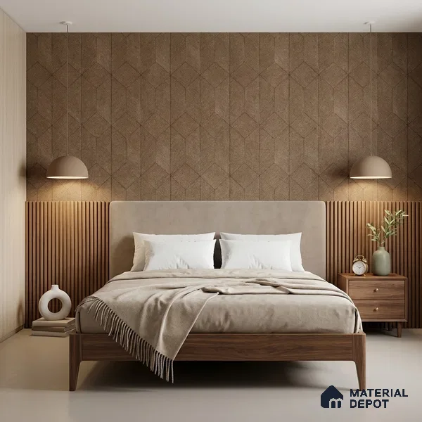 2101 - 4 | 10 Meter x 21 Inches Fabric Look Wallpaper - 57.41 Sq. Ft.