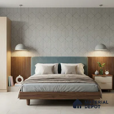 2101 - 5 | 10 Meter x 21 Inches Fabric Look Wallpaper - 57.41 Sq. Ft.