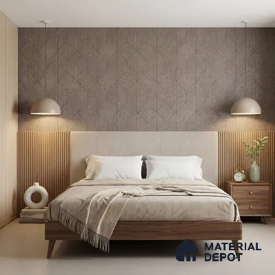 2101 - 6 | 10 Meter x 21 Inches Fabric Look Wallpaper - 57.41 Sq. Ft.