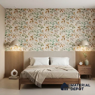 2105 -1 | 10 Meter x 21 Inches Florals Look Wallpaper - 57.41 Sq. Ft.