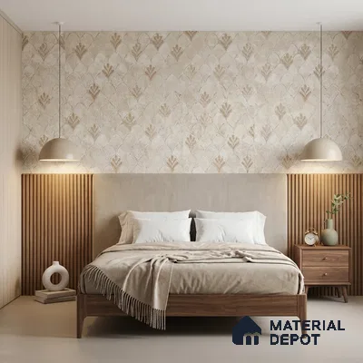 2107 -2 | 10 Meter x 21 Inches Patterned Look Wallpaper - 57.41 Sq. Ft.