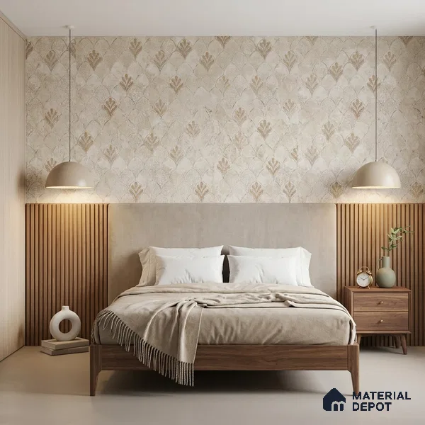 2107 -2 | 10 Meter x 21 Inches Patterned Look Wallpaper - 57.41 Sq. Ft.