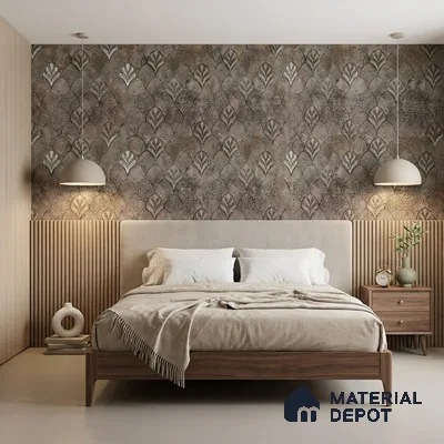 2107 -5 | 10 Meter x 21 Inches Patterned Look Wallpaper - 57.41 Sq. Ft.