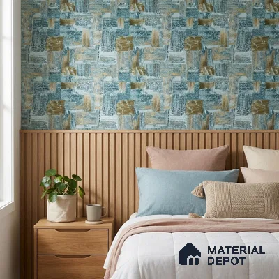 2106 -5 | 10 Meter x 21 Inches Patterned Look Wallpaper - 57.41 Sq. Ft.
