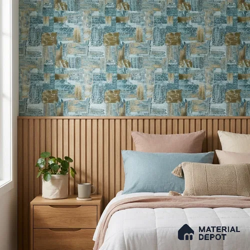 2106 -5 | 10 Meter x 21 Inches Patterned Look Wallpaper - 57.41 Sq. Ft.