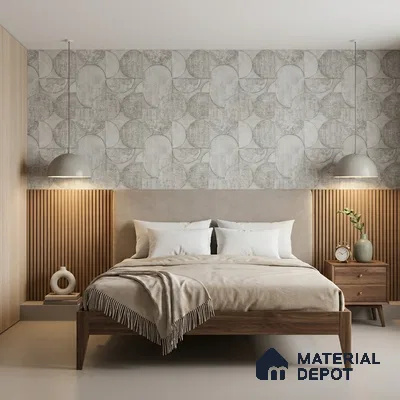 2108 -4 | 10 Meter x 21 Inches Patterned Look Wallpaper - 57.41 Sq. Ft.