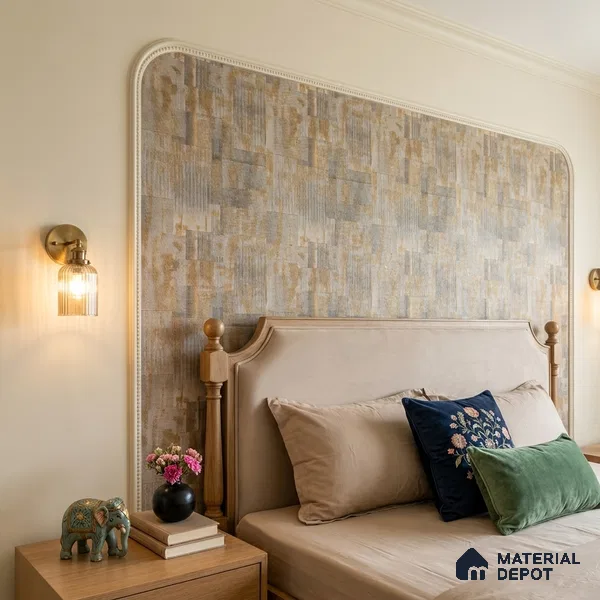 2110 -5 | 10 Meter x 21 Inches Fabric Look Wallpaper - 57.41 Sq. Ft.