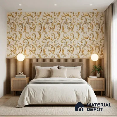 2102 -3 | 10 Meter x 21 Inches Patterned Look Wallpaper - 57.41 Sq. Ft.
