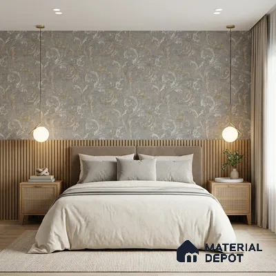 2102 -1 | 10 Meter x 21 Inches Patterned Look Wallpaper - 57.41 Sq. Ft.