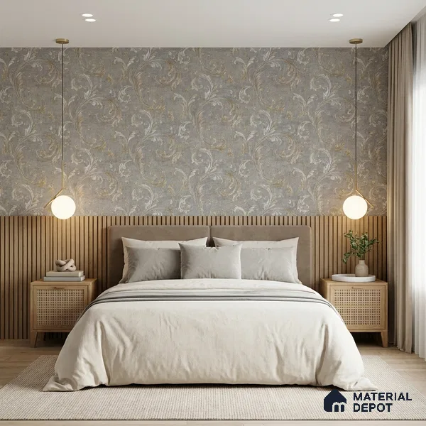 2102 -1 | 10 Meter x 21 Inches Patterned Look Wallpaper - 57.41 Sq. Ft.