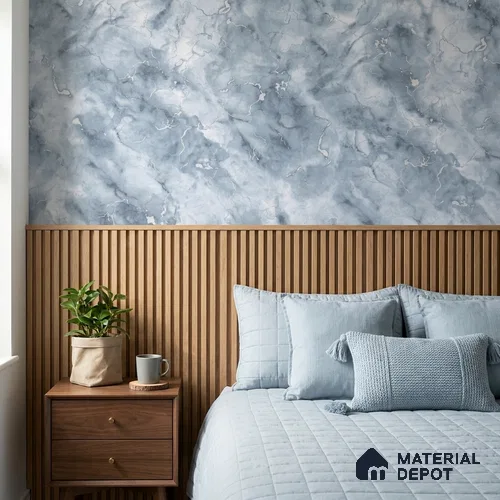 88527-2 | 5 Meter x 42 Inch PVC Marble Look Wallpaper - 57.41 Sq. Ft. | Minimum 10% wastage during installation