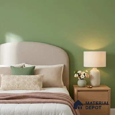 88536-2 | Green Smooth Matte PVC Textured Wallpaper - 5 Meter x 42 Inch, 57.41 Sq. Ft. (Min. 15% Wastage)