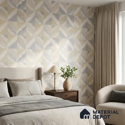 88541-2 | 5 Meter x 42 Inch PVC Patterned Look Wallpaper - 57.41 Sq. Ft. | Minimum 15% wastage during installation