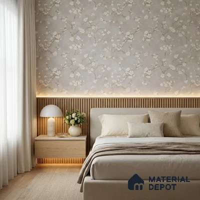 OR05-1 | 5 Meter x 42 Inch PVC Florals Look Wallpaper - 57 Sq. Ft. | Minimum 15% wastage during installation