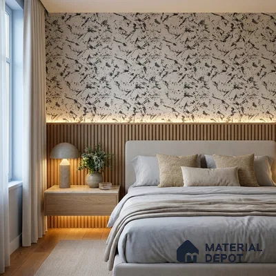Z1004-3 | White Shattered Ink PVC Textured Wallpaper - 10 Meter x 21 Inch, 57 Sq. Ft. (Min. 15% Wastage)