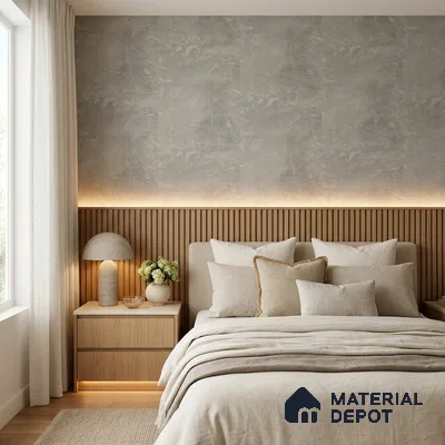 Z1004-7 | Grey Crackled Foil PVC Textured Wallpaper - 10 Meter x 21 Inch, 57 Sq. Ft. (Min. 15% Wastage)