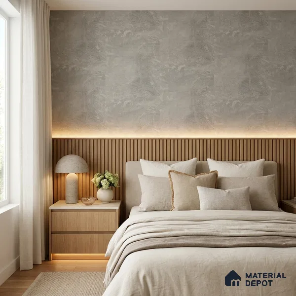Z1004-7 | Grey Crackled Foil PVC Textured Wallpaper - 10 Meter x 21 Inch, 57 Sq. Ft. (Min. 15% Wastage)