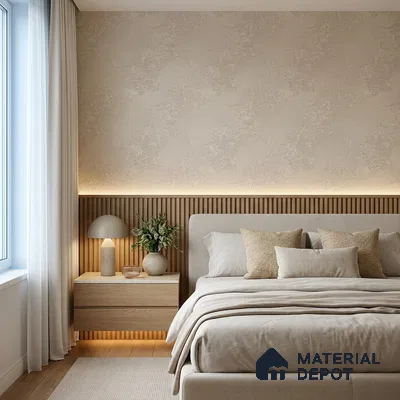 Z1005-2 | Taupe Weathered Plaster PVC Textured Wallpaper - 10 Meter x 21 Inch, 57 Sq. Ft. (Min. 15% Wastage)