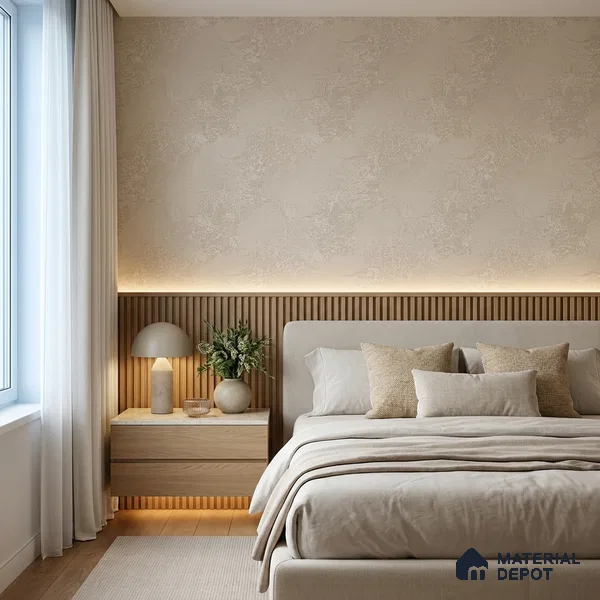 Z1005-2 | Taupe Weathered Plaster PVC Textured Wallpaper - 10 Meter x 21 Inch, 57 Sq. Ft. (Min. 15% Wastage)
