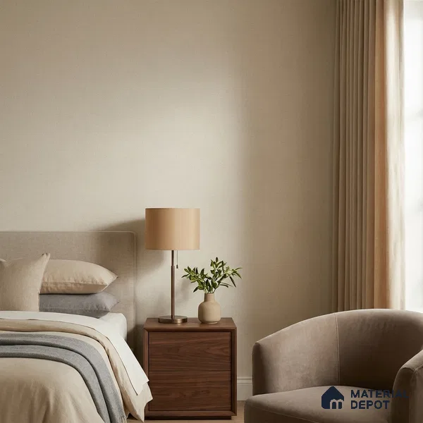 Z1002-1 | Taupe Fine Weave PVC Textured Wallpaper - 10 Meter x 21 Inch, 57 Sq. Ft. (Min. 15% Wastage)