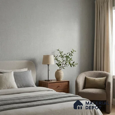 Z1010-5 | Grey Brushed Metal PVC Textured Wallpaper - 10 Meter x 21 Inch, 57 Sq. Ft. (Min. 15% Wastage)