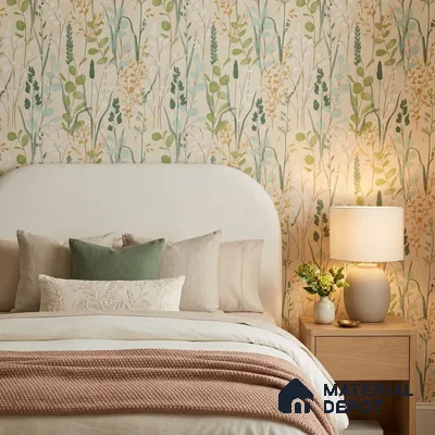 A76202 | 10 Meter x 21 Inches Florals Look Wallpaper - 57.37 Sq. Ft. | Minimum 15% wastage during installation