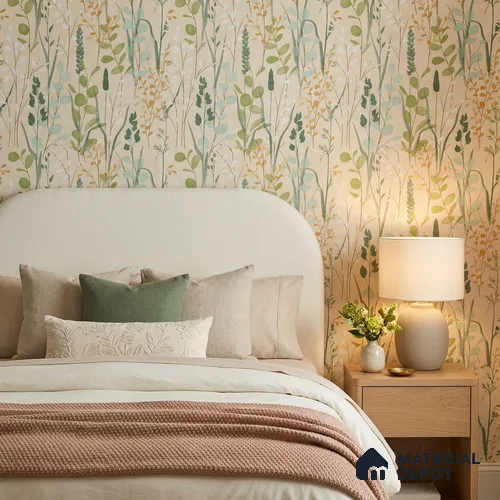 A76202 | 10 Meter x 21 Inches Florals Look Wallpaper - 57.37 Sq. Ft. | Minimum 15% wastage during installation