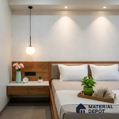 WP1330 | White Faint Trellis Lattice Patterned Wallpaper - 9.5 Meter x 21 Inches, 55 Sq. Ft. (Min. 15% Wastage)