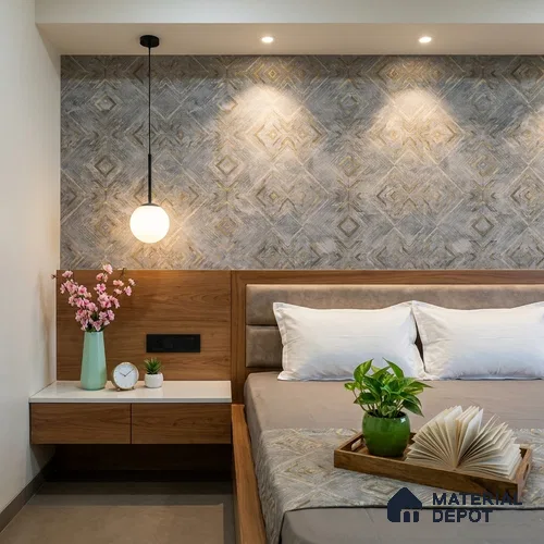 WP1334 | 9.5 Meter x 21 Inches Patterned Look Wallpaper - 55 Sq. Ft.  | Minimum 15% wastage during installation