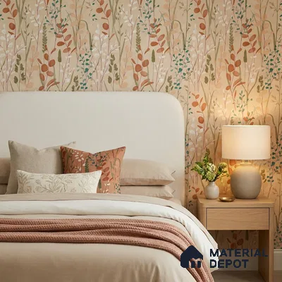 A76201 | 10 Meter x 21 Inches Florals Look Wallpaper - 57.37 Sq. Ft. | Minimum 15% wastage during installation
