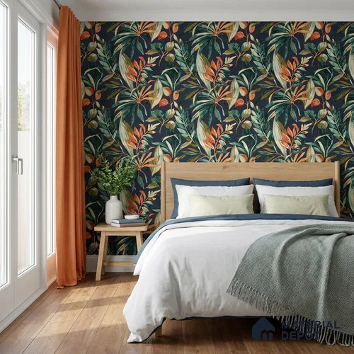 A71202 | 10 Meter x 21 Inches Florals Look Wallpaper - 57.37 Sq. Ft. | Minimum 15% wastage during installation