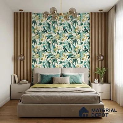 A71201 | 10 Meter x 21 Inches Florals Look Wallpaper - 57.37 Sq. Ft. | Minimum 15% wastage during installation