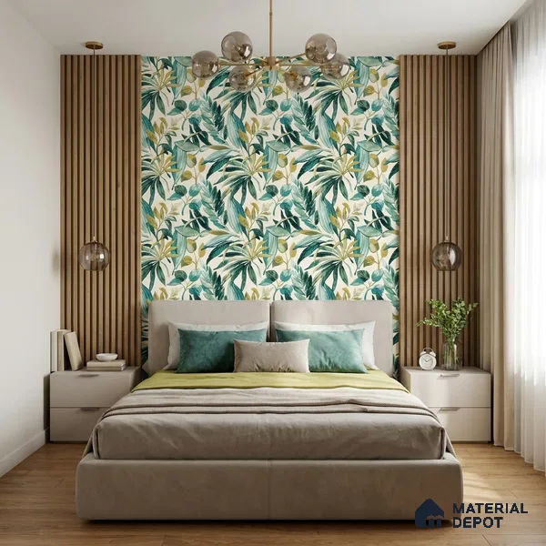 A71201 | 10 Meter x 21 Inches Florals Look Wallpaper - 57.37 Sq. Ft. | Minimum 15% wastage during installation