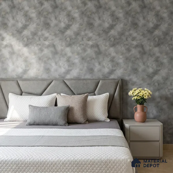WP1327 | Grey Cloudy Wash Textured Wallpaper - 9.5 Meter x 21 Inches, 55 Sq. Ft. (Min. 15% Wastage)