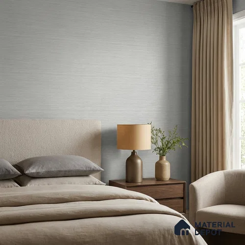 WP1363 | 9.5 Meter x 21 Inches Fabric Look Wallpaper - 55 Sq. Ft.  | Minimum 10% wastage during installation