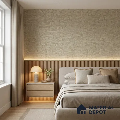 WP1356 | 9.5 Meter x 21 Inches Texture Look Wallpaper - 55 Sq. Ft.  | Minimum 15% wastage during installation