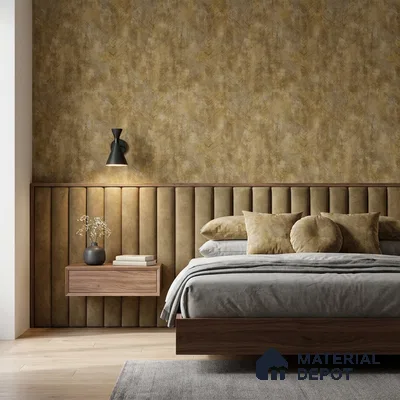 WP1324 | Brown Mottled Herringbone Textured Wallpaper - 9.5 Meter x 21 Inches, 55 Sq. Ft. (Min. 15% Wastage)