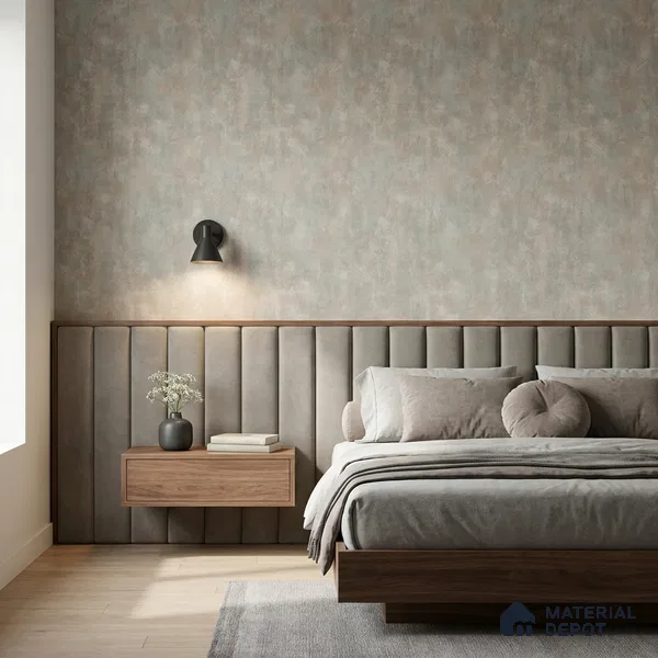 WP1320 | Grey Mottled Herringbone Textured Wallpaper - 9.5 Meter x 21 Inches, 55 Sq. Ft. (Min. 15% Wastage)
