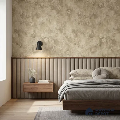 WP1359 | Warm Beige Weathered Trellis Patterned Wallpaper - 9.5 Meter x 21 Inches, 55 Sq. Ft. (Min. 15% Wastage)